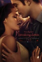 The poster for Breaking Dawn: Part 2 featuring Kristen Stewart as Bella Swan and Robert Pattinson as Edward Cullen.