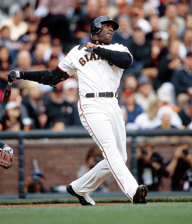 Barry Bonds while playing for the San Francisco Giants.