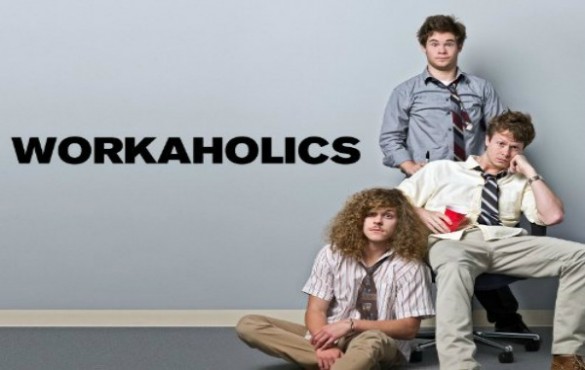 The cast of Workaholics, Adam Devine , Anders Holm and Blake Anderson.