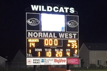 The game goes final as Normal Community defeats cross town rival  Normal West.