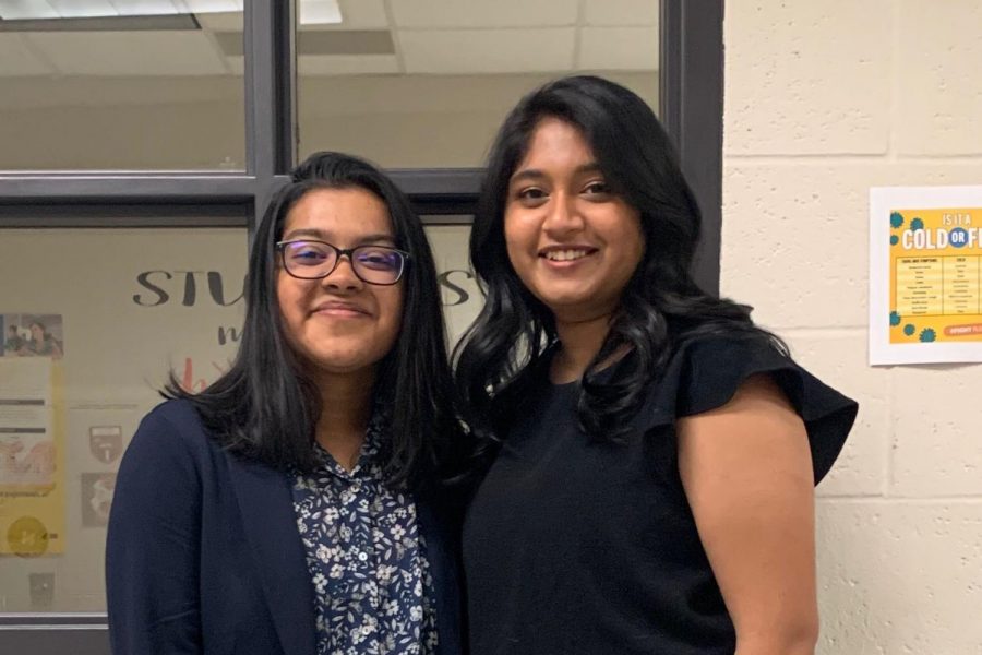 Mattapalli (left) and Mikkilineni are in their second and third years respectively as members of the NCHS FBLA Board.