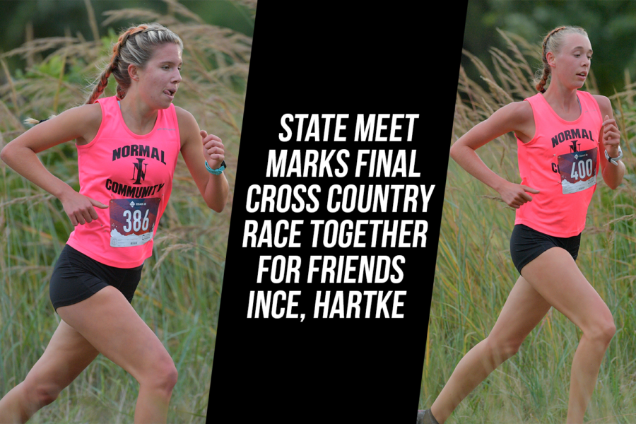Ali Ince and Olivia Hartke first ran cross country together when Ince was in the 6th grade and Hartke in the 8th -- this seasons State meet marked the final time the friends would race together.