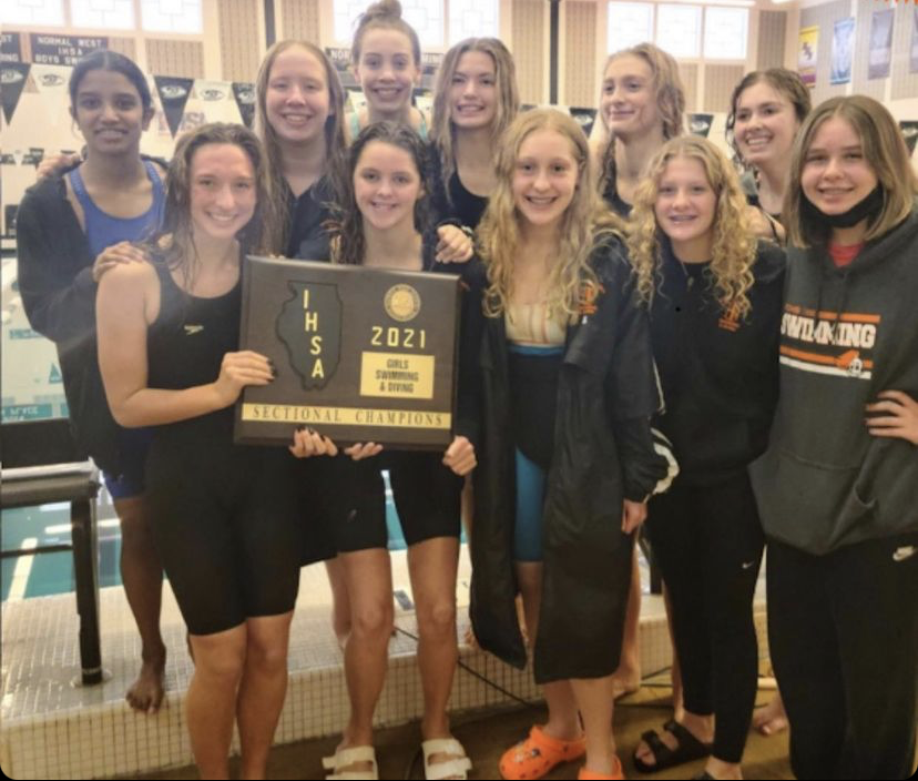Girls+swimming+wins+Sectionals%2C+advance+four+competitors+to+State