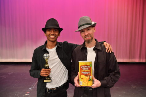 Mr. John Bergmann and Dhanush Gurrala (’23) channeled the “King of Pop’s” spirit with their dance to a medley of Michael Jackson hits, moonwalking their way to the Dancing with the Staff trophy.