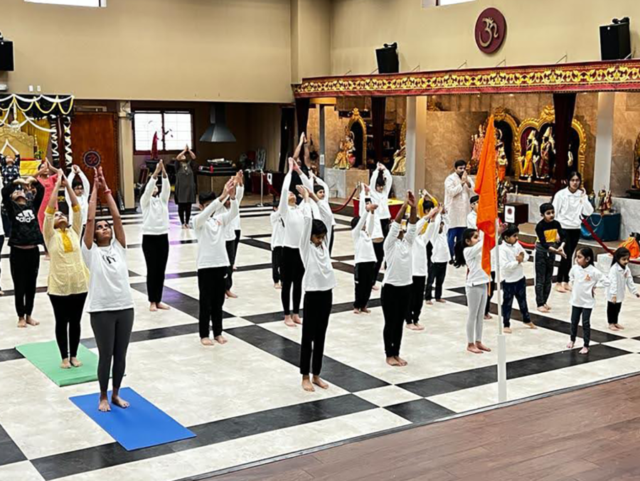 At+the+Hindu+Temple+of+Bloomington-Normal%2C+more+than+sixty+people+participated+in+the+final+day+of+this+years+Yogathon.