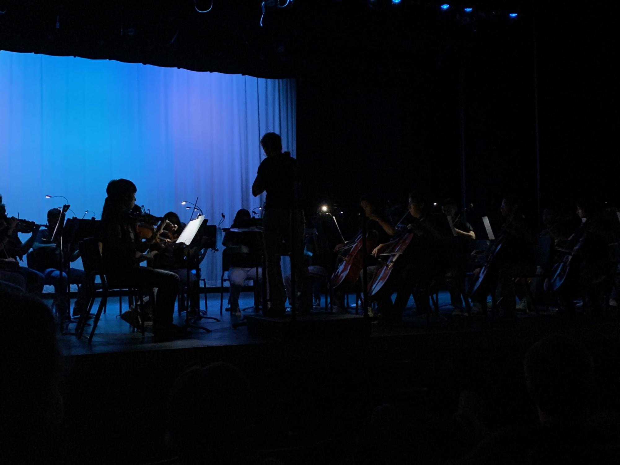 One of Communitys orchestra classes performed a sneak preview of the Hauntcert for staff members during Oct. 18s half day.
Photo Courtesy of: Brad Bovenkerk
