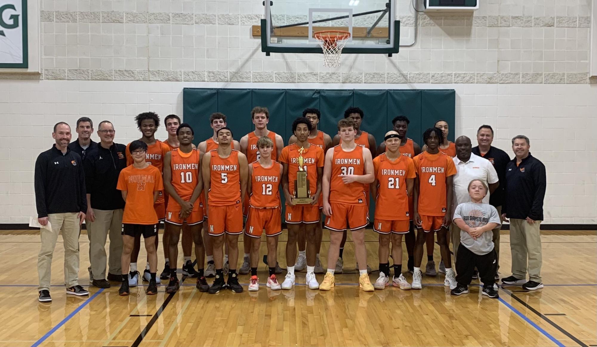 The Ironmen won the Intercity title, going undefeated in the annual tournament to kickoff the 2023-24 season.
Intercity, head coach Mr. Dave Witzig said, is not an easy way to go into your season. You show up and theres 2000 fans. Its a good experience for our guys to handle it right off the bat.