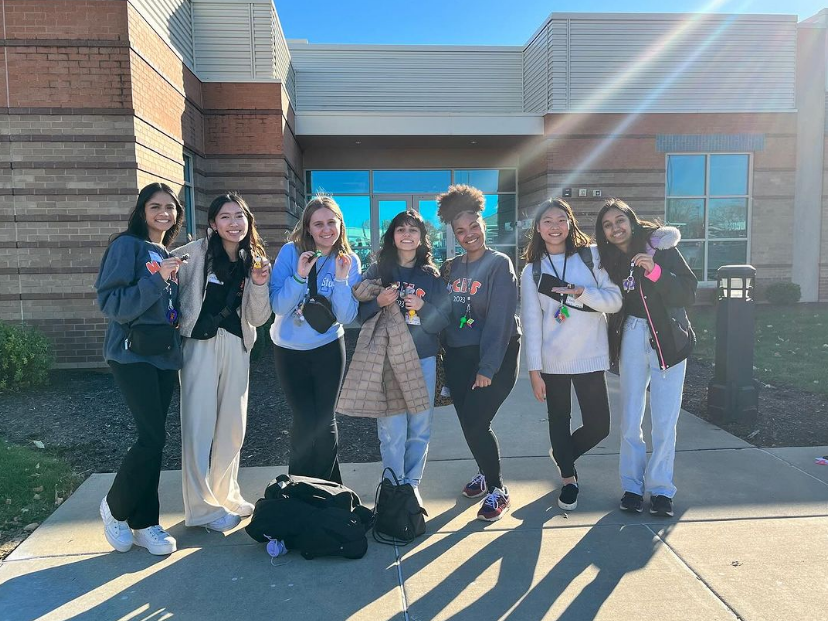The seven members who attended the Nov. 13 conference (pictured left to right: Jansi Patel, Sophia Boyer, Sophia Hartke, Karmen Singh, Sayonna Edwards, Emily Lin and Sumitra Paramatmuni) were the organizations top points earners, Cole said. 
Members of Student Council earn points based on the number of hours they commit to the organization through activities like attending meetings and volunteering.

Image Courtesy of Community Student Council Instagram // @nchs_student_council