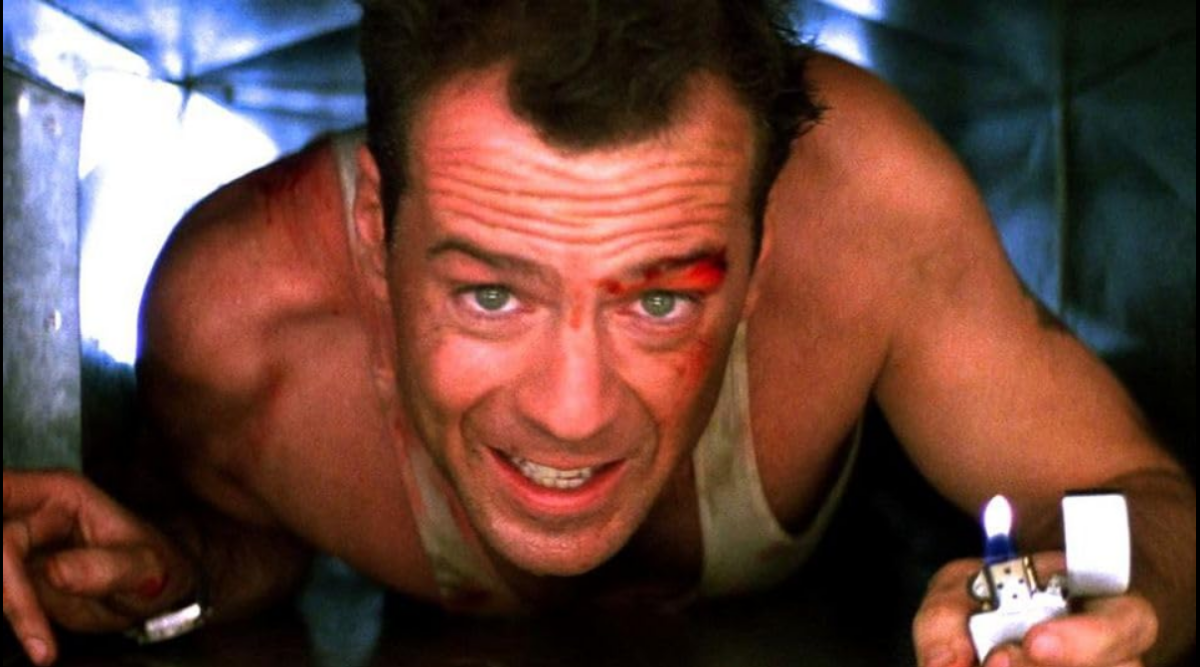 1988s Die Hard follows New York City police officer John McClane as he tries to save his estranged wife and several others after they are taken hostage by terrorists during a Christmas party at the Nakatomi Plaza in Los Angeles.


Film Still // 20th Century Fox 