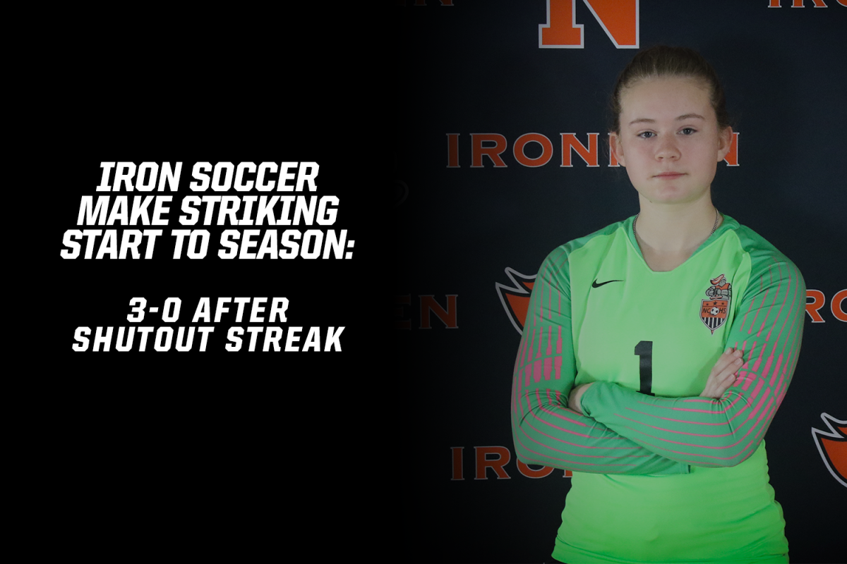Junior goalie Erica Elofson has held opponents scoreless after three matches this season. The Iron face defending 1A State champs U-High on the road in their second Intercity contest Wednesday. 