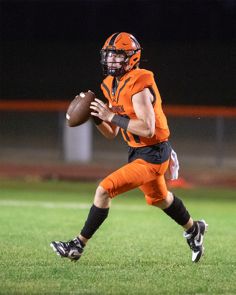 Kyle Beaty is the first three-year starter at quarterback during Coach Drengwitz's tenure on Community's coachin staff. 
Friday, Beaty faces A.J. Codron, another three-year starter, something Drengwitz said is a rarity. 
Photo Courtesy of: Mr. Jeff Christopherson