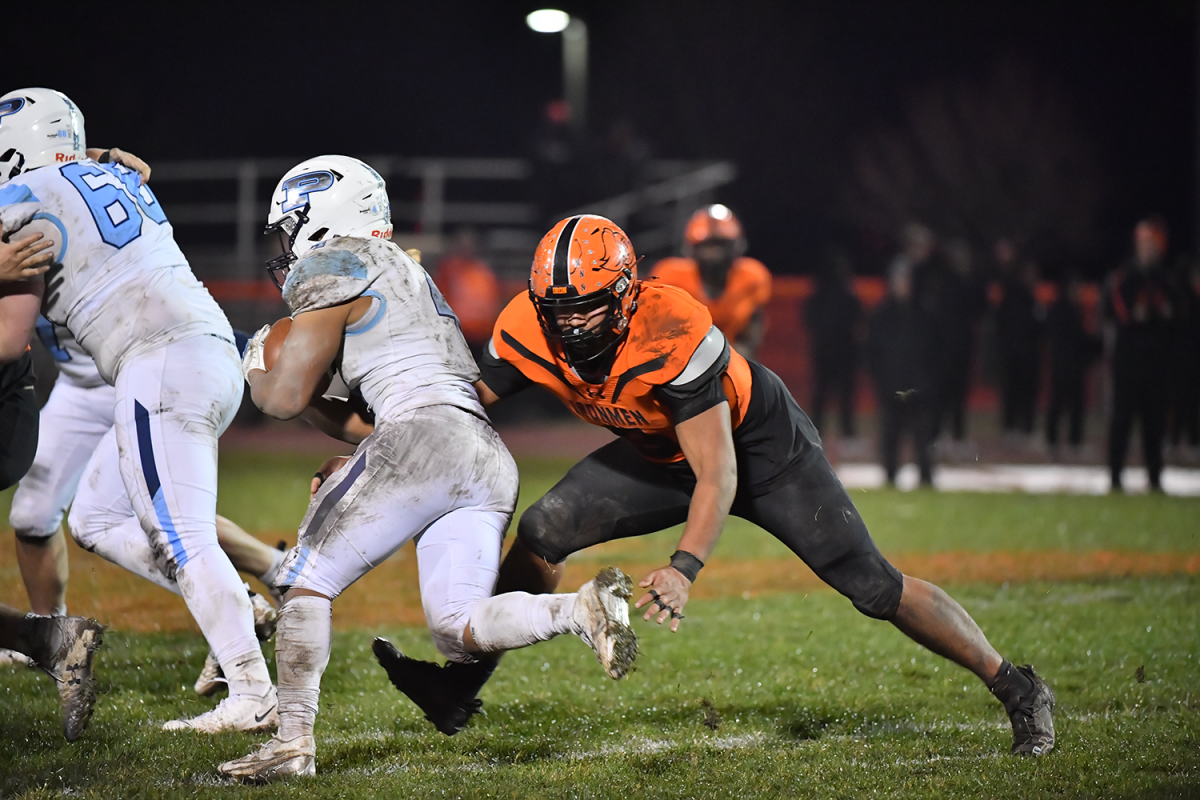 AJ Montoya, in addition to his defensive play, served as a goal line back for Community, rushing for 77 yards on the season and scoring four touchdowns.

Photo Courtesy of: Mr. Jeff Christopherson