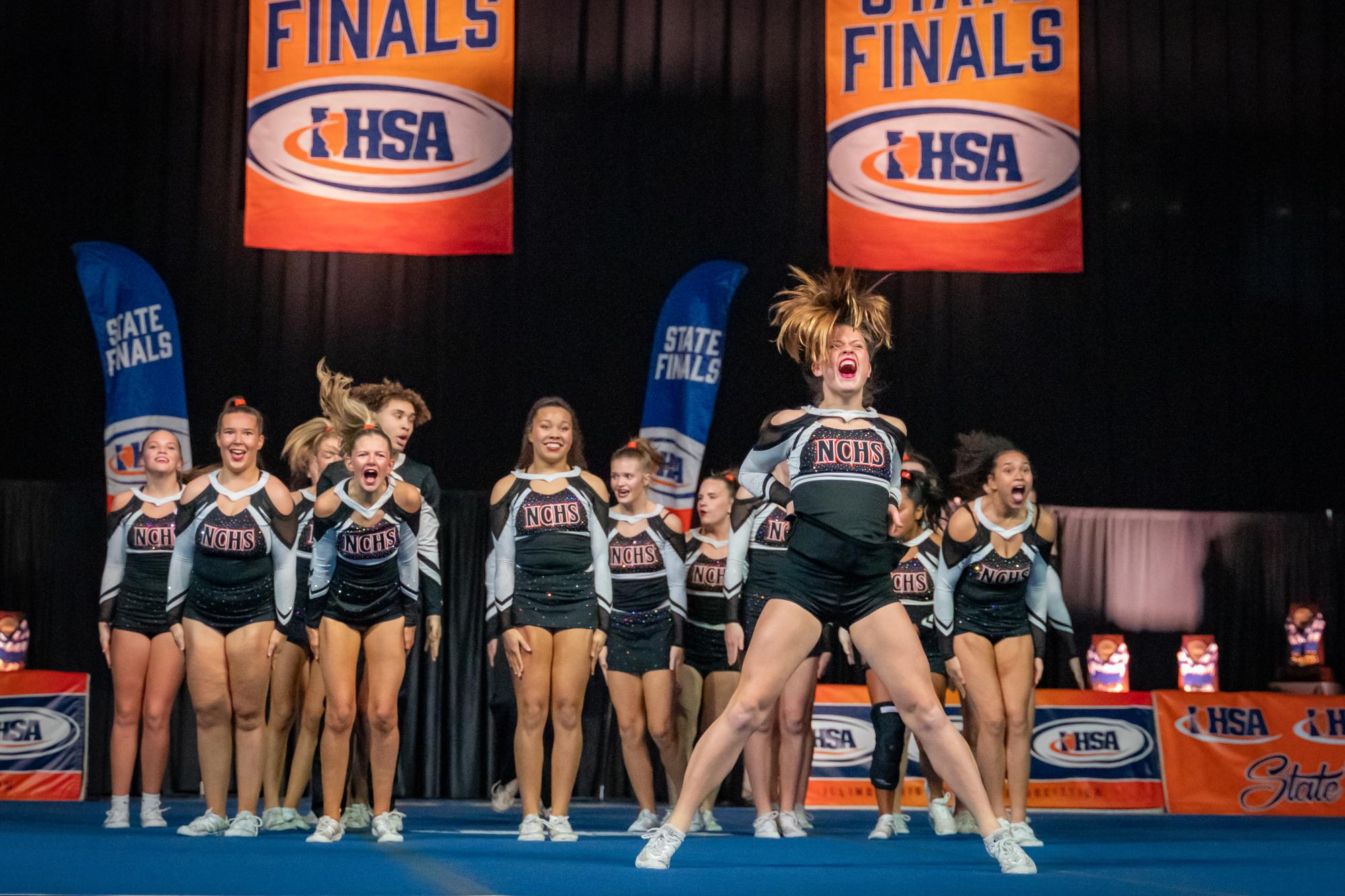 Cheer competes at IHSA Cheer State Final [photo gallery]