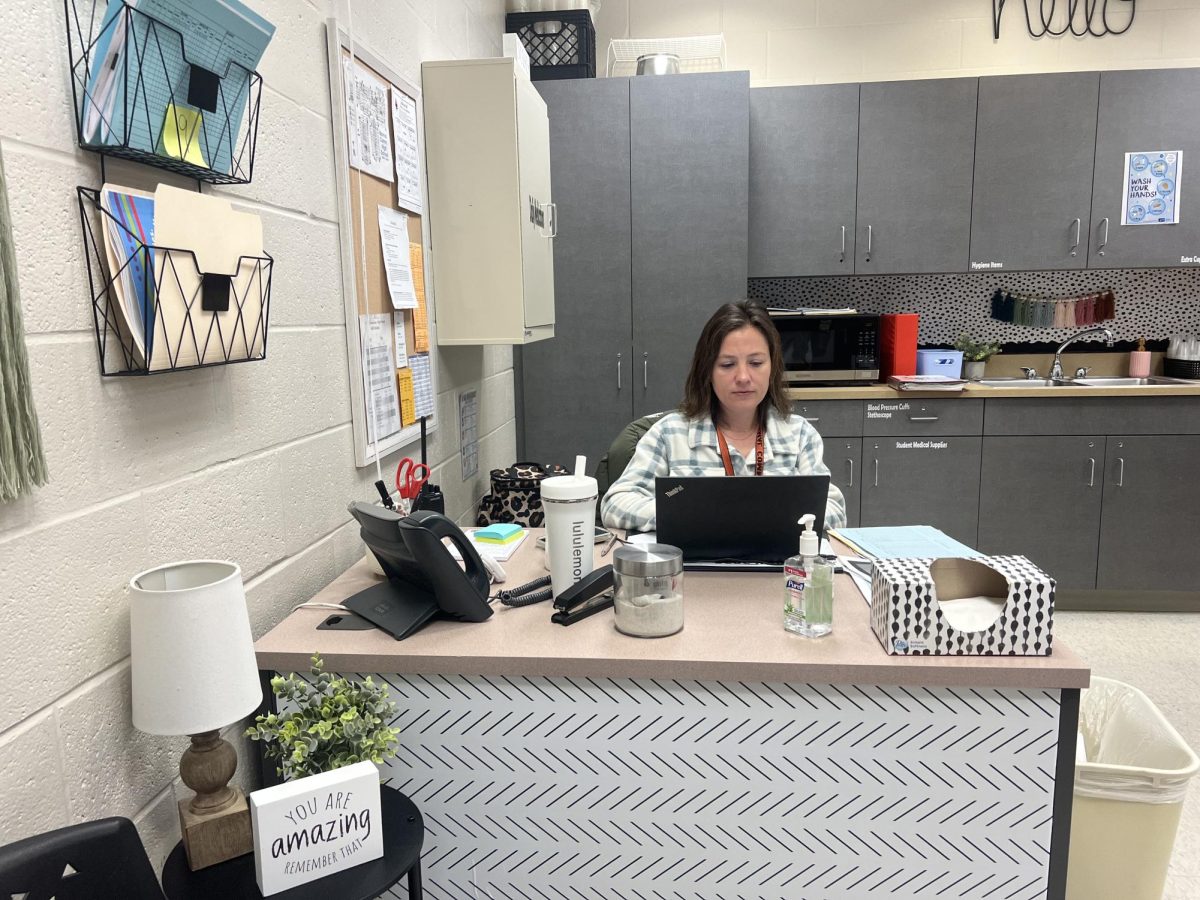 Scottberg and Mrs. Jessica Murphy have made some changes to the nursing office, updating the space to make it more warm and welcoming.