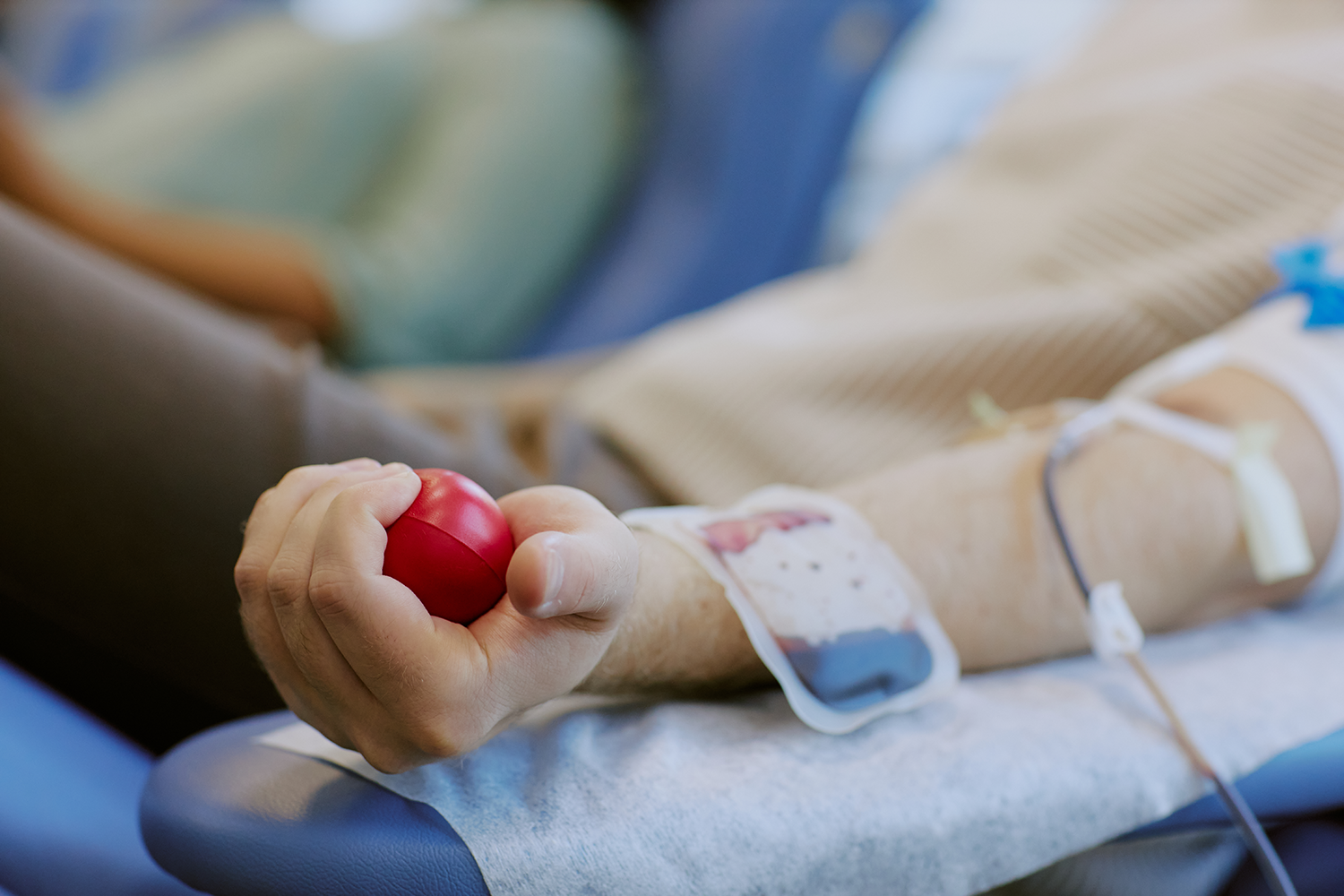 To donate blood students must be at least 16 with parental permission and 110 lbs. Licensed Image: Envato 