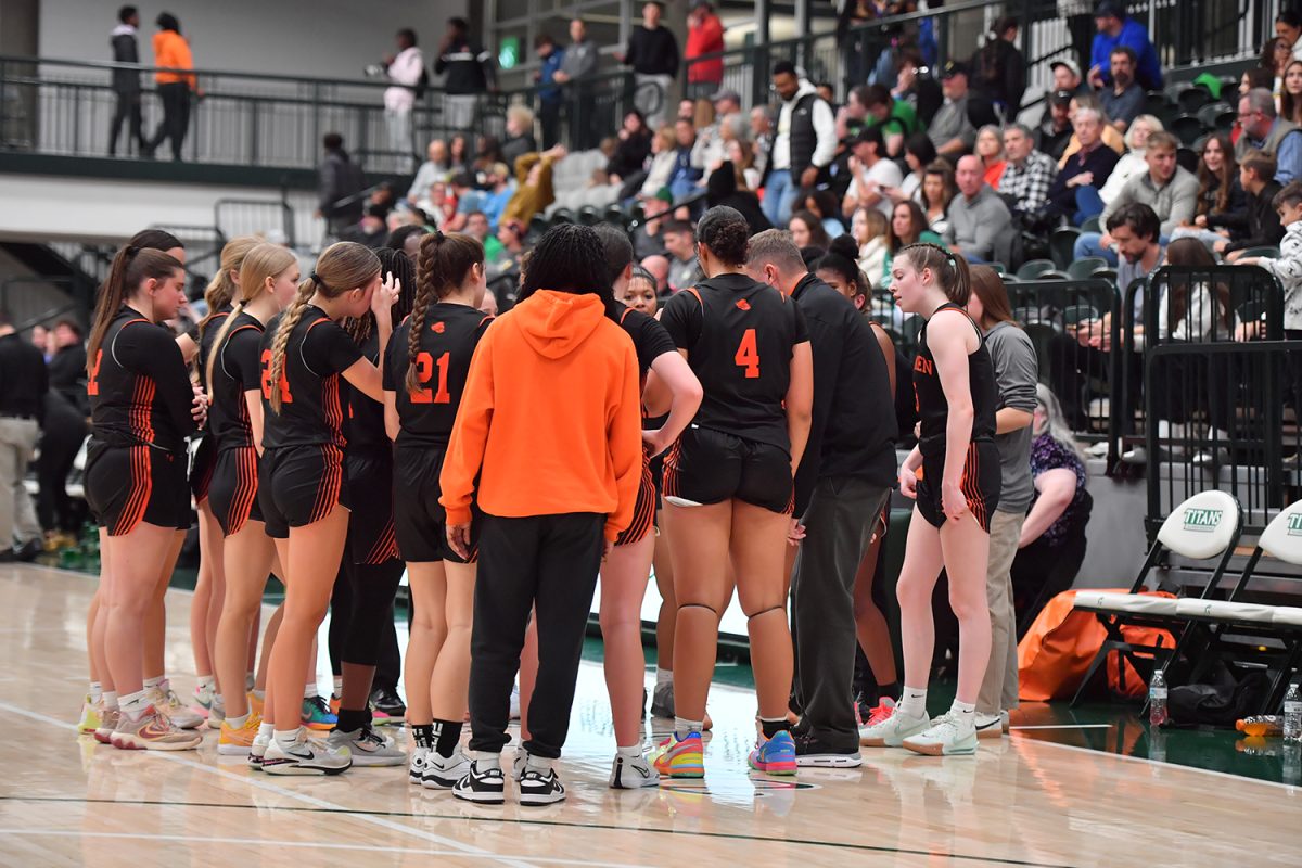 The Ironmen girls basketball team heads into the postseason 25-6, favored to clinch a regional. 
Photo Courtesy of: Mr. Jeff Christopherson
