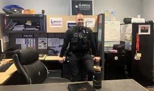 Officer Flood was named "Officer of the Year" in February for his life-saving actions last spring.