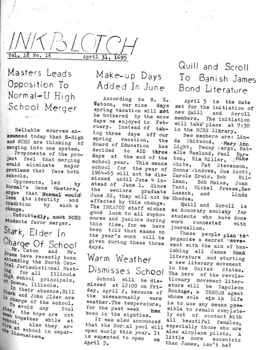Volume 18, Issue 16 – April 1, 1965 – April Fools Day