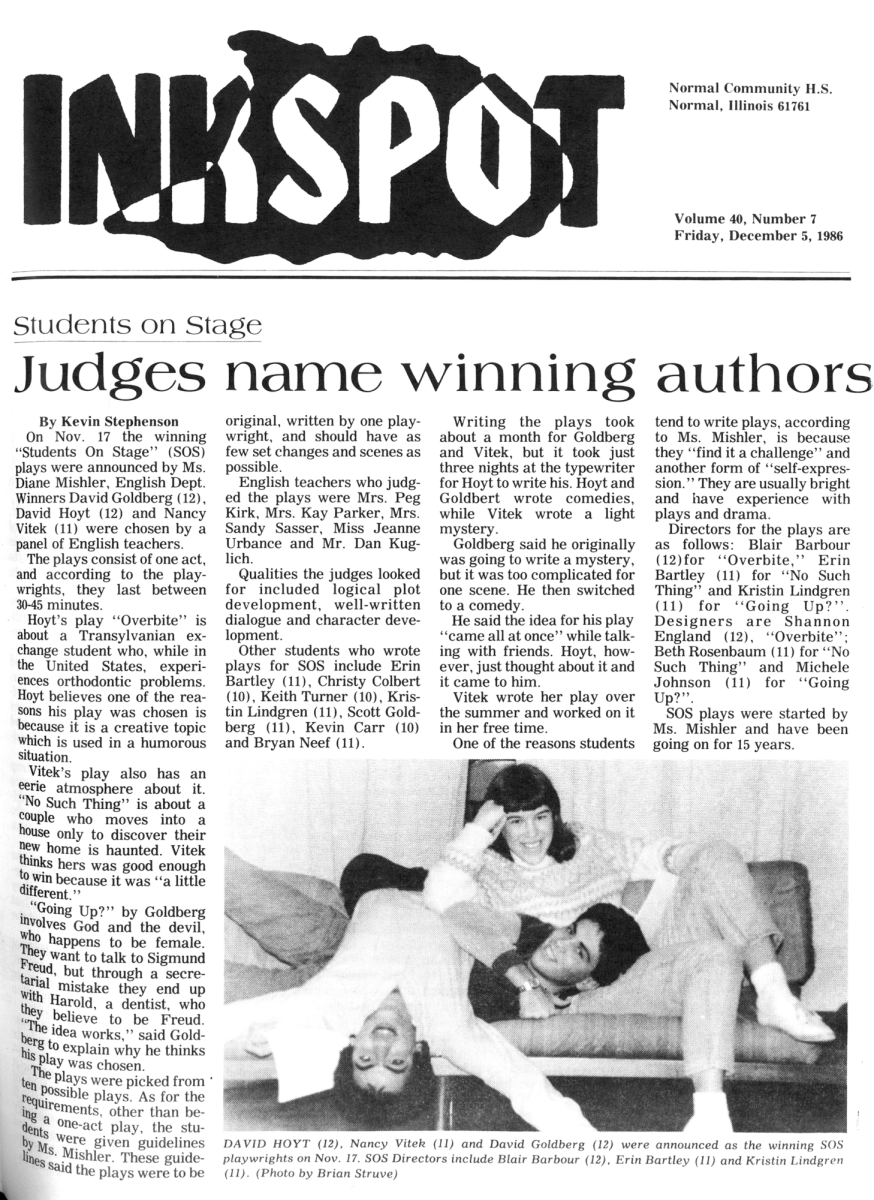 Volume 40, Issue 7 – Dec. 5, 1986