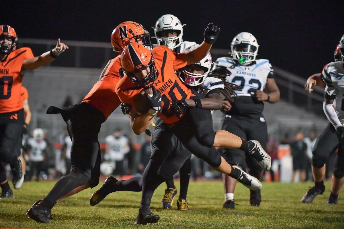 Running back Cole Kretsinger's 111 yard, two touchdown peformance in the Ironmen’s 28-17 loss to Kankakee, put the senior at 478 rushing yards and six scores on the season.