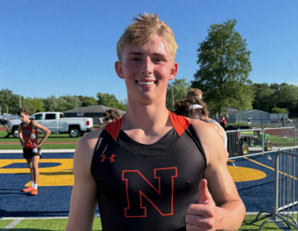 Michael Mavec set two school Track and Field records in the hurdles as junior in the spring.
Photo Courtesy of: Ironmen Athletic department