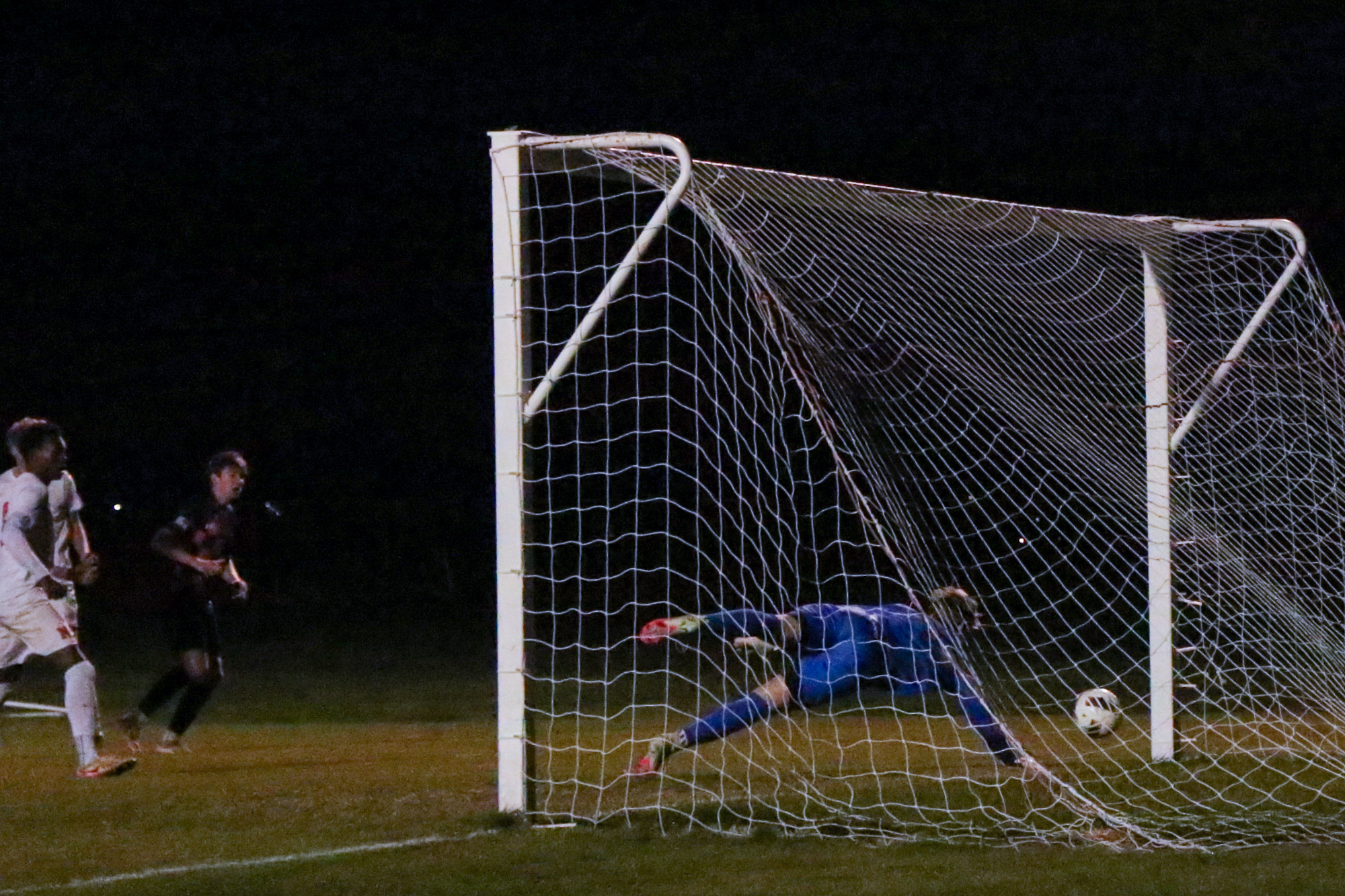 Five minutes into the second half, Naperville North slipped a low shot past diving goalkeeper Kai White to take a lead they'd never surrender.
