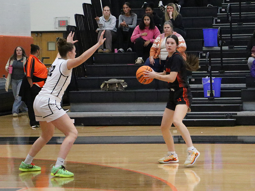Sophia Mack, out with a shoulder injury, will watch from the sideline as the Ironmen prepare to host Peoria High at 6 p.m.