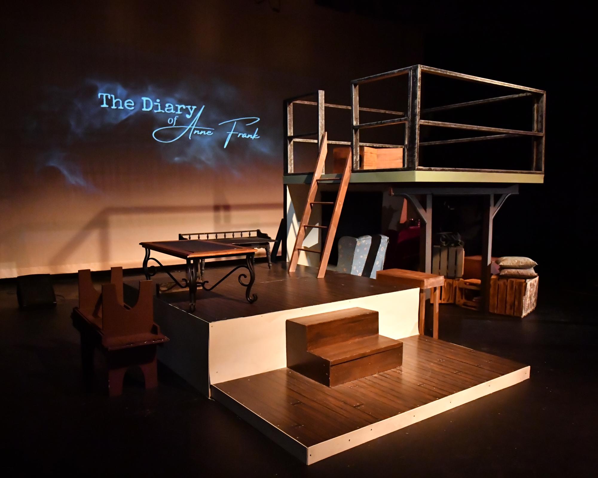 The set for Community’s fall production of “The Diary of Anne Frank” sits on stage in October. The cast and crew will revive the show for the Illinois High School Theatre Festival Jan. 8-10 at Illinois State University.