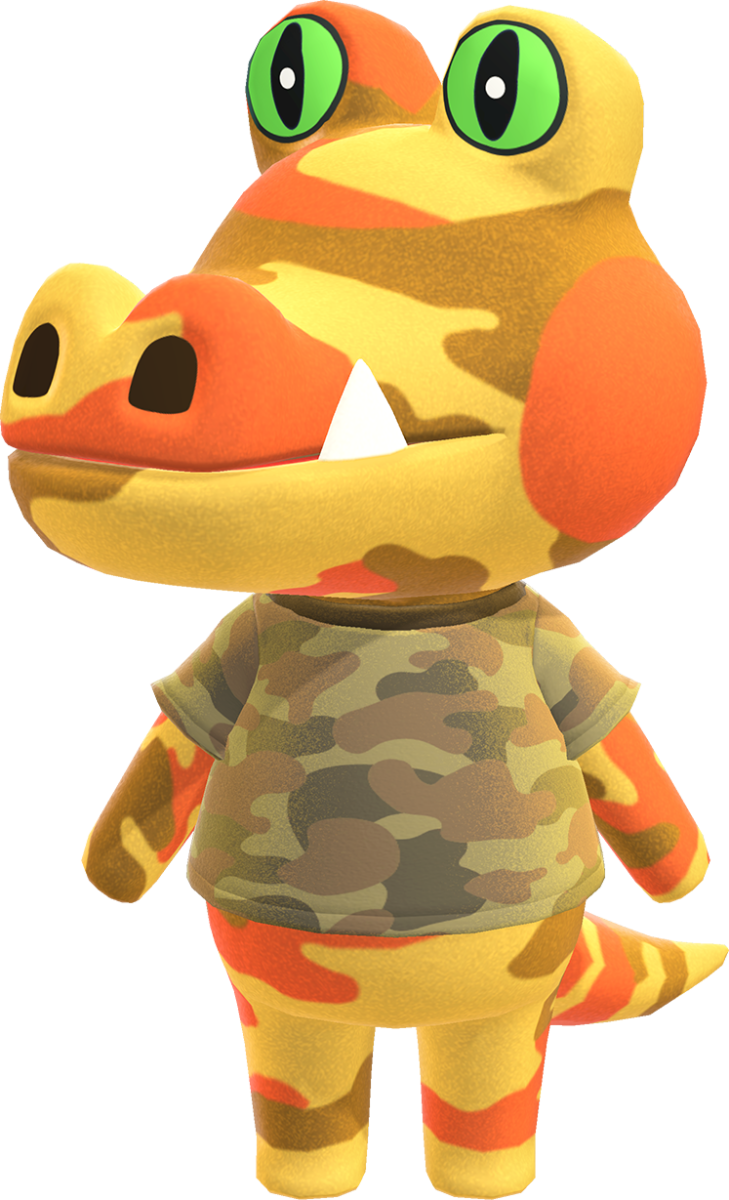 Good news: Animal Crossing doesn’t include crocodiles. It does, however, include plenty of alligators.
Here’s the difference: crocodiles usually have narrower, more V-shaped snouts, while alligators have broader, more U-shaped snouts. 
That said, “not a crocodile” does not mean “not dangerous.” Alligators are still powerful predators with crushing bite force, sharp teeth and explosive speed over short distances. 
Image Capture: Nintendo's Animal Crossing: New Horizons